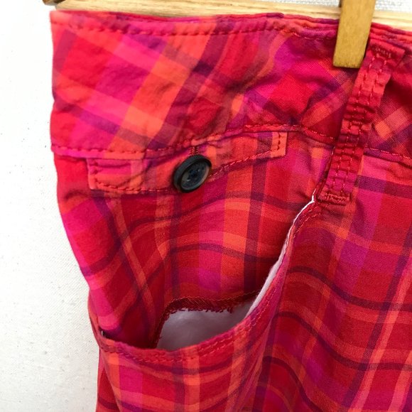 Lee Red Plaid Shorts - Picture 5 of 16